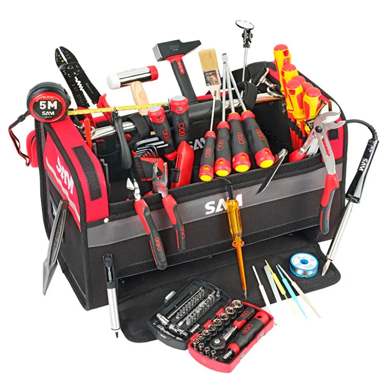 Caisse Textile 39 Litres - 83 Outils - Electromécanique SAM Outillage - CPP-83BAG