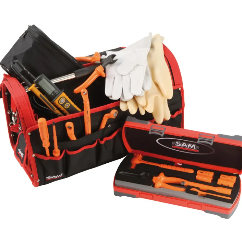 Caisse Textile 30 Litres - 11 Outils - Isoles 1000 Volts SAM Outillage - CP-11