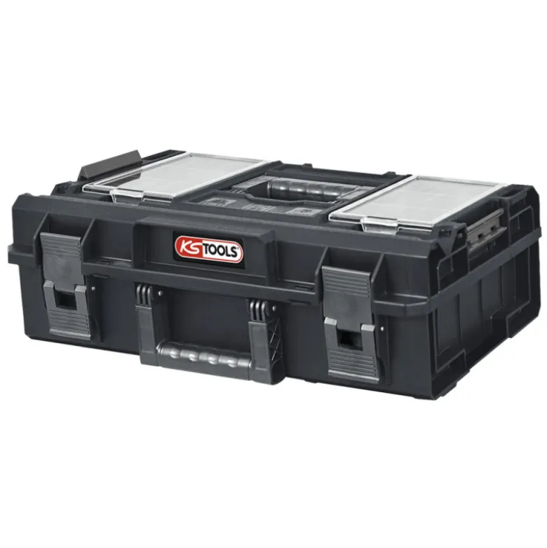 Caisse vide de transport S+ SCM compartiments transparents KS Tools 850.0372