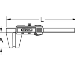 Calibre à coulisse en inox Digital pour disque de frein KS TOOLS 300.0540