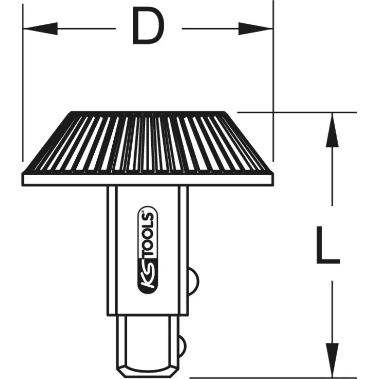 Carré d'entraînement bouton 3/4" KS Tools 516.1499