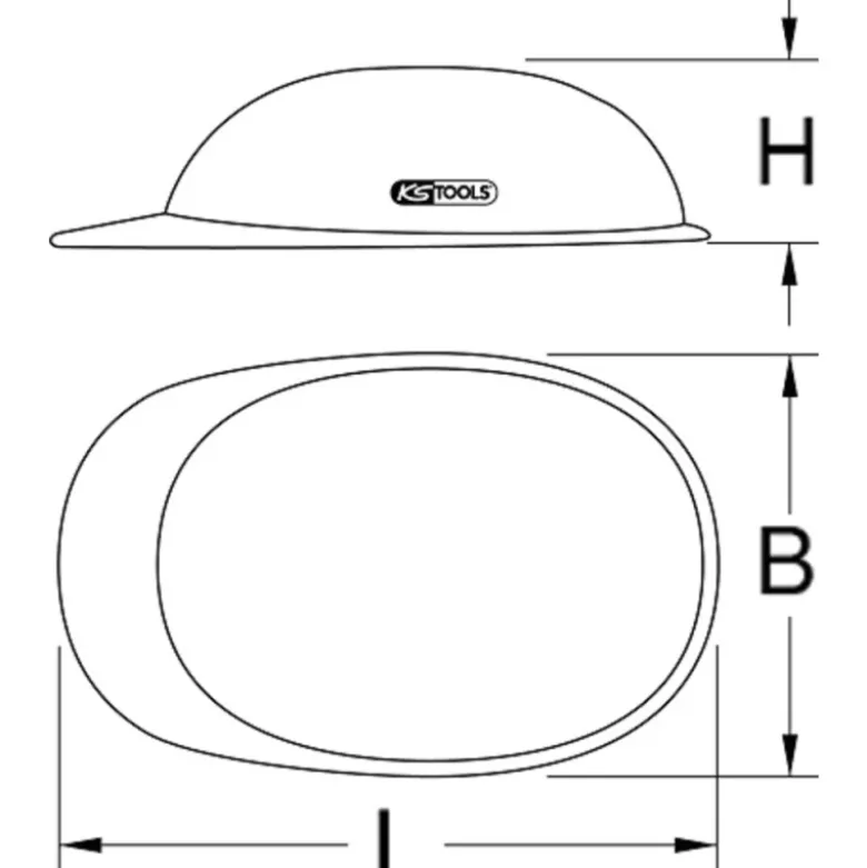 Casque de protection renforcé avec écran facial intégré pour électricien KS Tools - 117.0118
