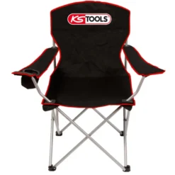 Chaise pliante transportable noir et rouge - KS Tools 100059
