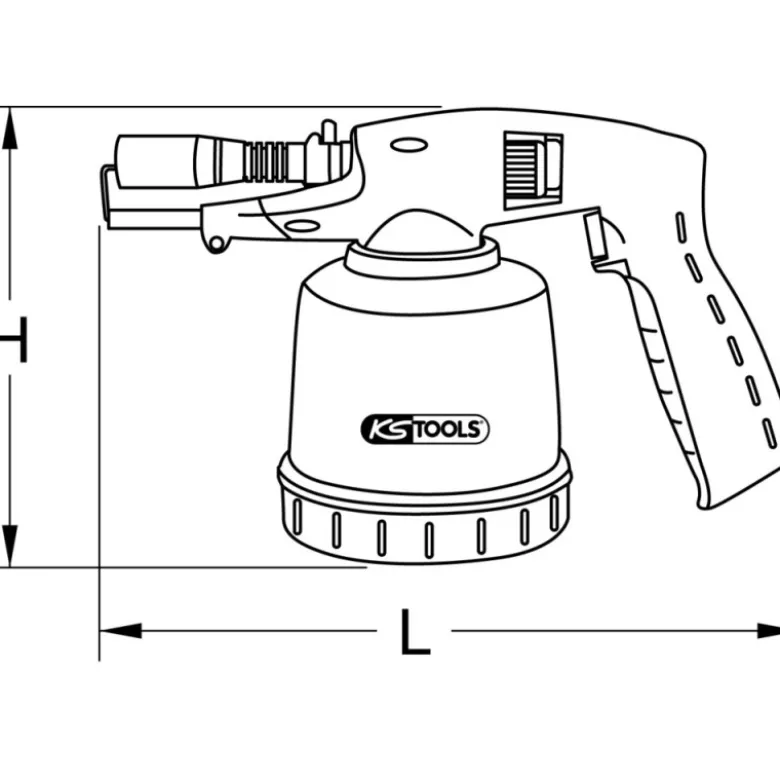 Chalumeau propane avec piezo KS TOOLS 903.5902