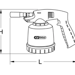 Chalumeau propane universel (bleu) KS TOOLS 903.5901