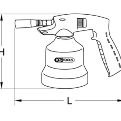 Chalumeau propane universel (bleu) KS TOOLS 903.5904