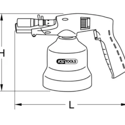Chalumeau propane universel avec piezo KS TOOLS 903.5905