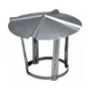 Chapeau double paroi inox/inox pour fuel ou gaz intérieur ou extérieur Ø153 à 300mm - SOVELOR