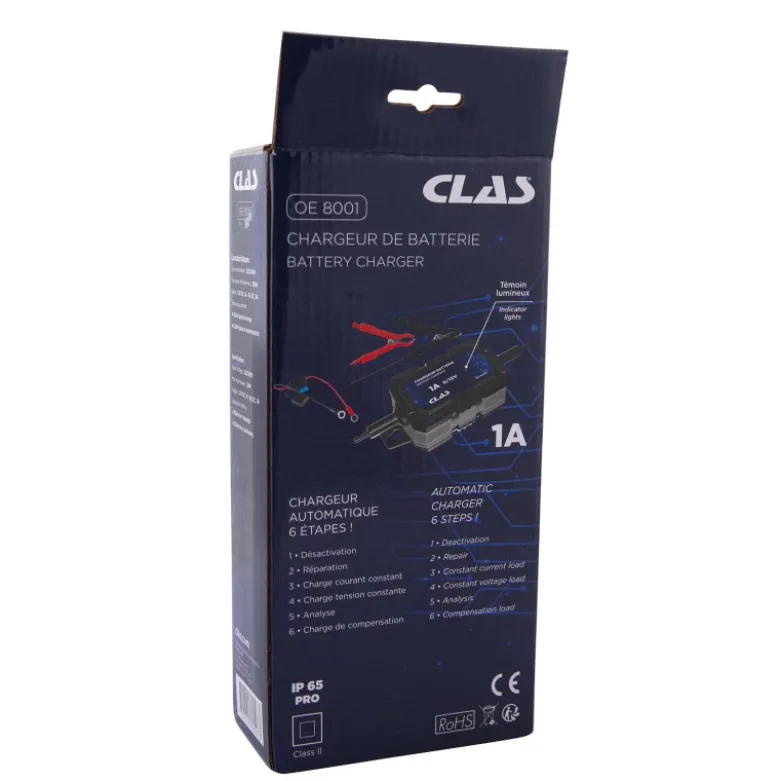 Chargeur de batterie 1a CLAS OE 8001