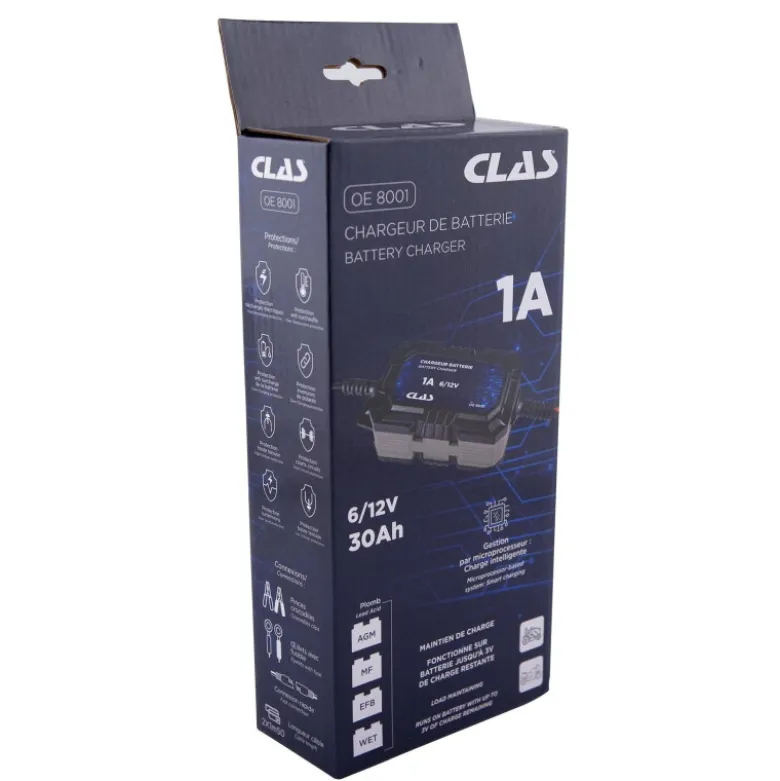 Chargeur de batterie 1a CLAS OE 8001