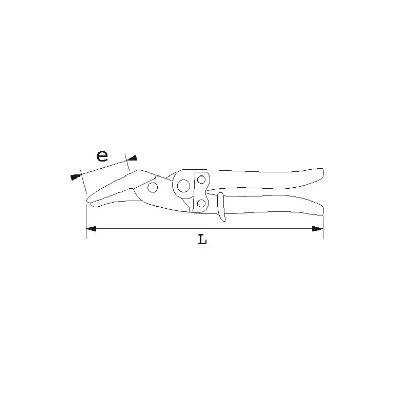 Cisaille A Tole Bichantourneuse Coupe En Ligne + Clip Fme SAM Outillage - 358-25-FME