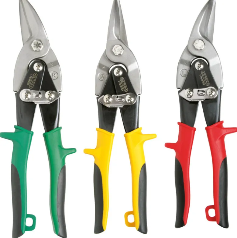 3 Cisailles à tôles chrome vanadium forgé - KS TOOLS 118.0050