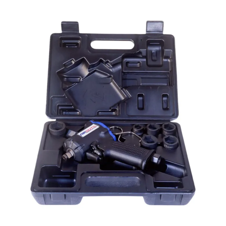Clé à chocs 1/2" RACE XS Mini Compact en coffret + douilles - 7 pcs Airoutil - CC1215CO