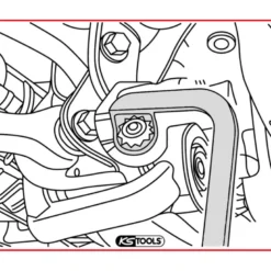 Clé de filtre à huile type Haldex KS TOOLS 150.2098