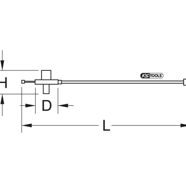 Clé de serrage angulaire avec Aimant 3/4" KS TOOLS 516.1197