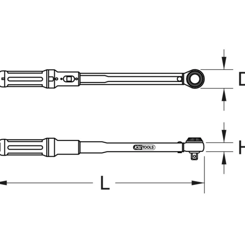 Clé dynamométrique 1-5 Nm 1/4" ERGOTORQUEprecision plus KS TOOLS 516.1402