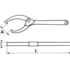Cle A Ergots Extensible SAM Outillage - 115