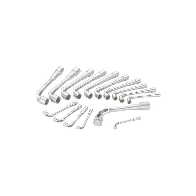 Cle A Pipe Debouchee Polie 6/12 Pans En Mm - Jeu De 16 SAM Outillage - 93-SDJ16