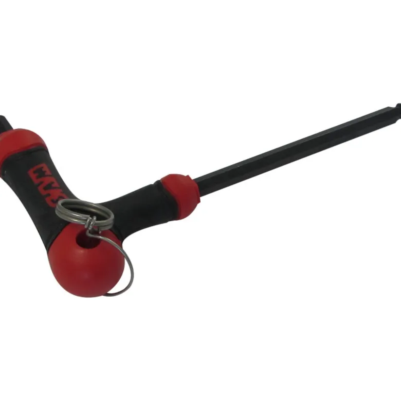 Cle Male 6 Pans Spherique Poignee L Avec Clip Inox Fme SAM Outillage