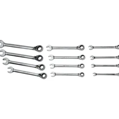 Cle Mixte A Cliquet Brillante Sd De 8 A 19 Mm - Jeu De 11 SAM Outillage - 50-C-J11