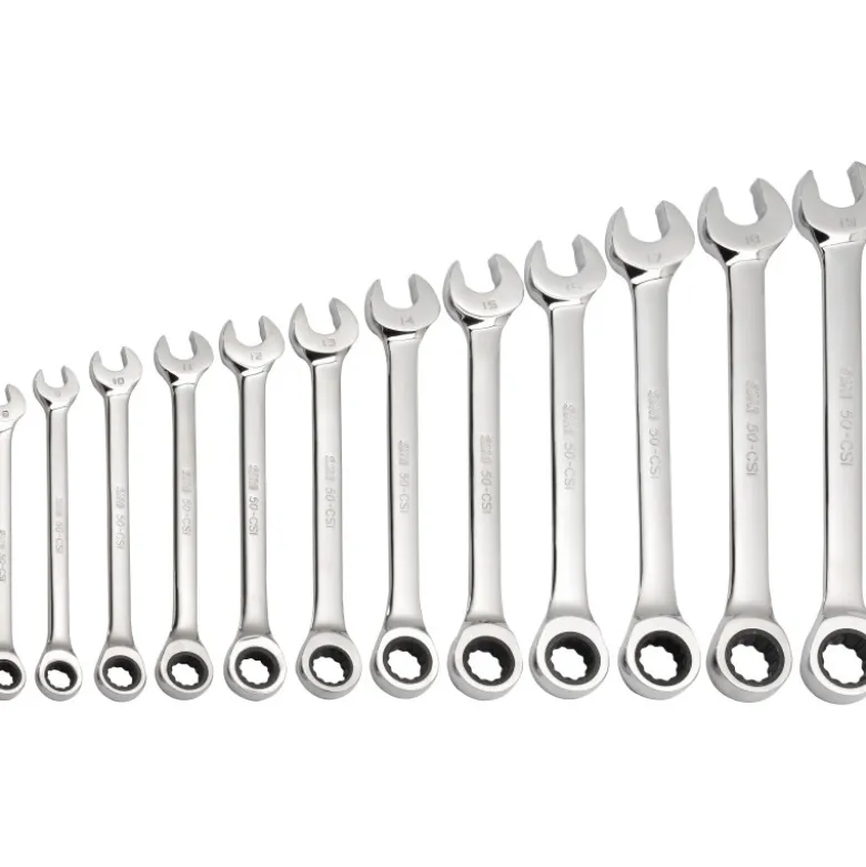 Cle Mixte A Cliquet De 8 A 19 Mm - Jeu De 12 SAM Outillage - 50-CSI-J12