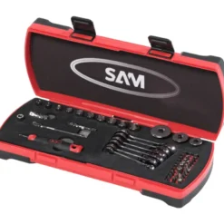 Cle Mixte A Cliquet Et Douille - Coffret De 54 SAM Outillage - CP-54