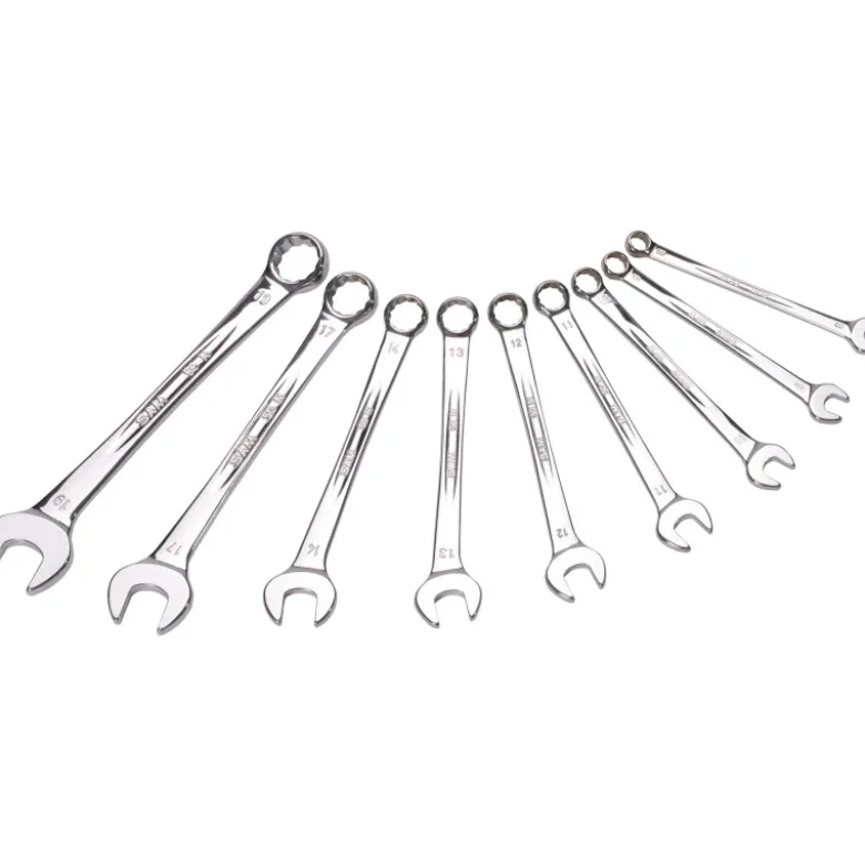 Cle Mixte Extra-Fine Brillante De 8 A 19 Mm - Jeu De 9 SAM Outillage - 50N-J9