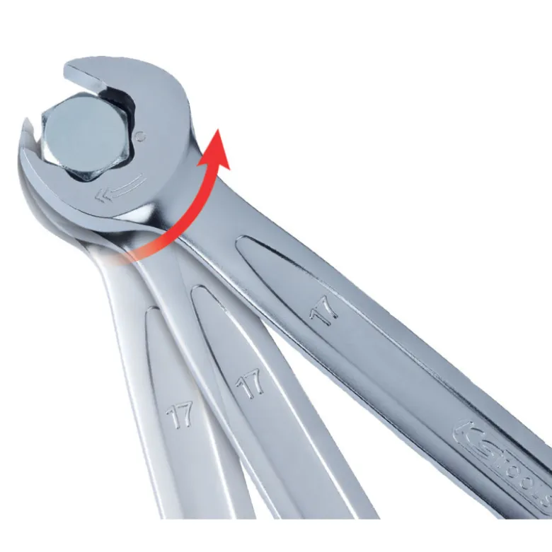Clé mixte à cliquet réversible Duo GEARplus KS TOOLS