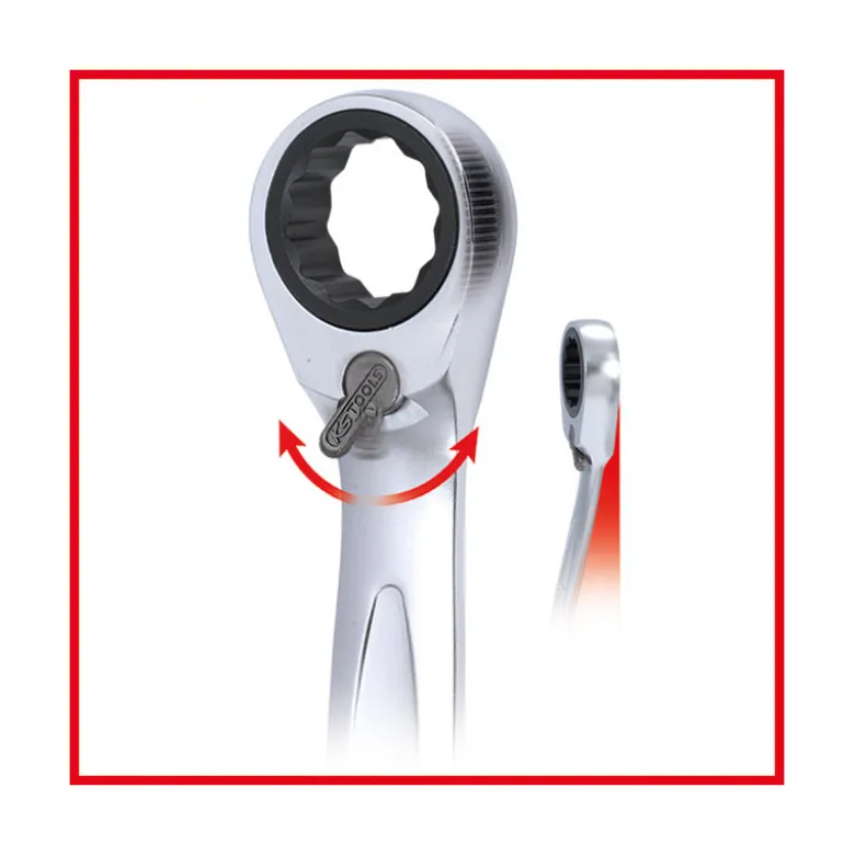 Clé mixte à cliquet réversible GEARplus KS TOOLS