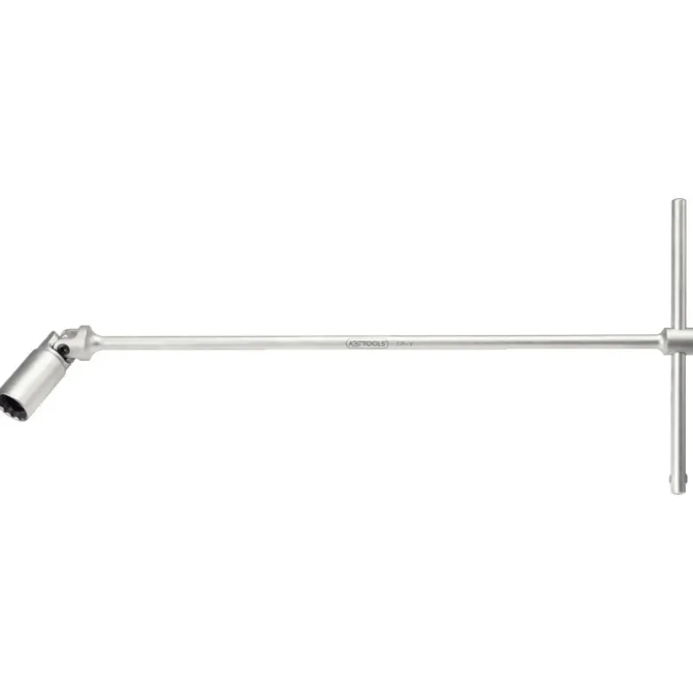 Clé à poignée longue à cardan 12 pans spéciale bougies KS TOOLS