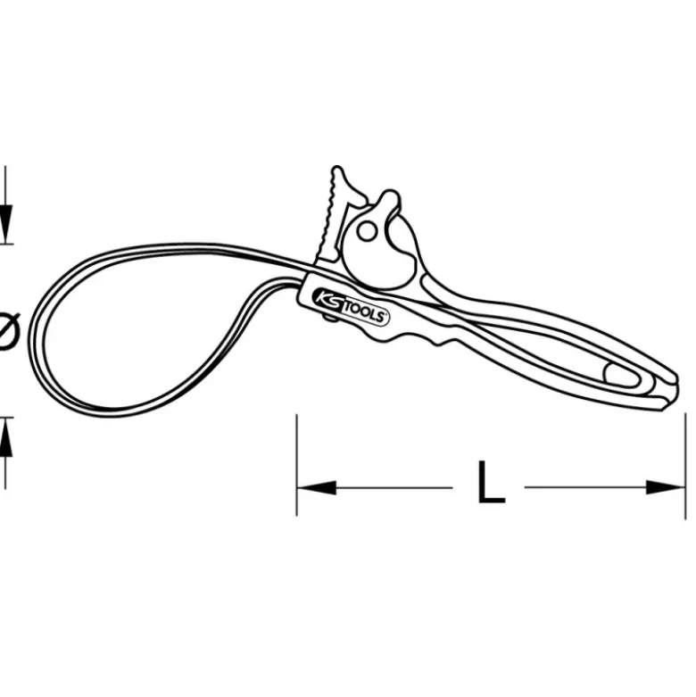 Clé à sangle pour filtre à huile Ø 200 mm KS TOOLS 114.0171