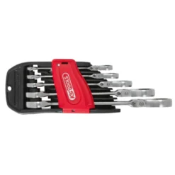 Clés mixtes à cliquet à tête inclinable à verrouillage gear plus 5 pièces KS TOOLS 503.4805