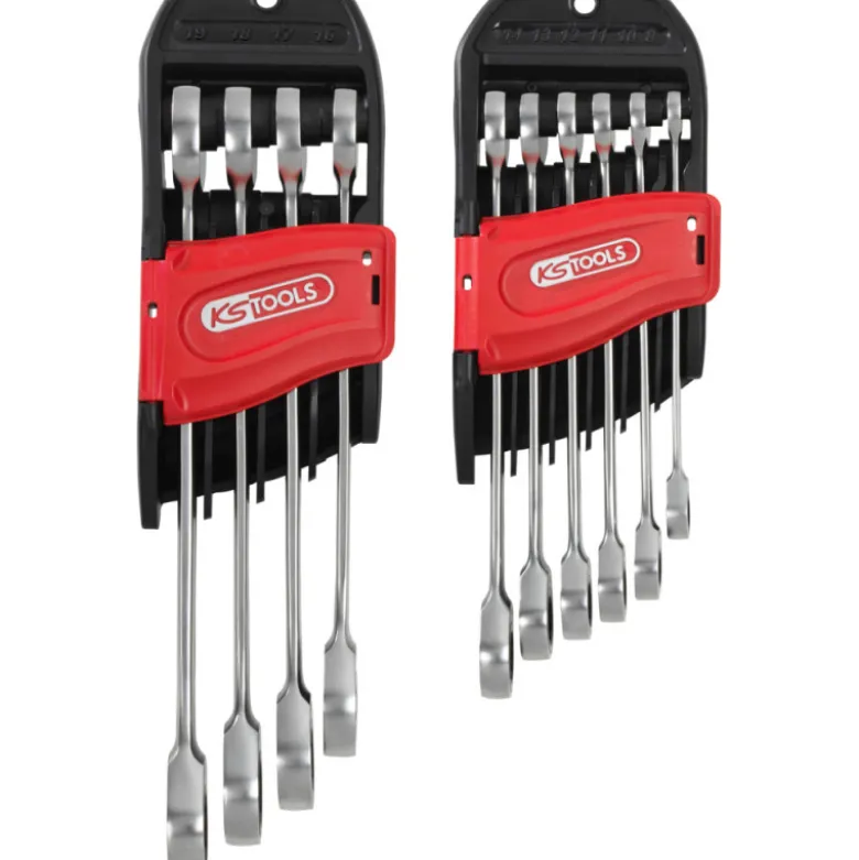 Clés mixtes droites à cliquet gear plus 10 pièces KS TOOLS 503.4250