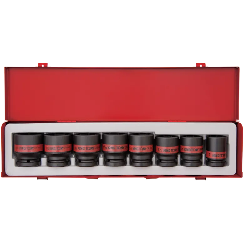 Coffret Choc 3/4" 8 Pièces Sae King Tony - 6409SP