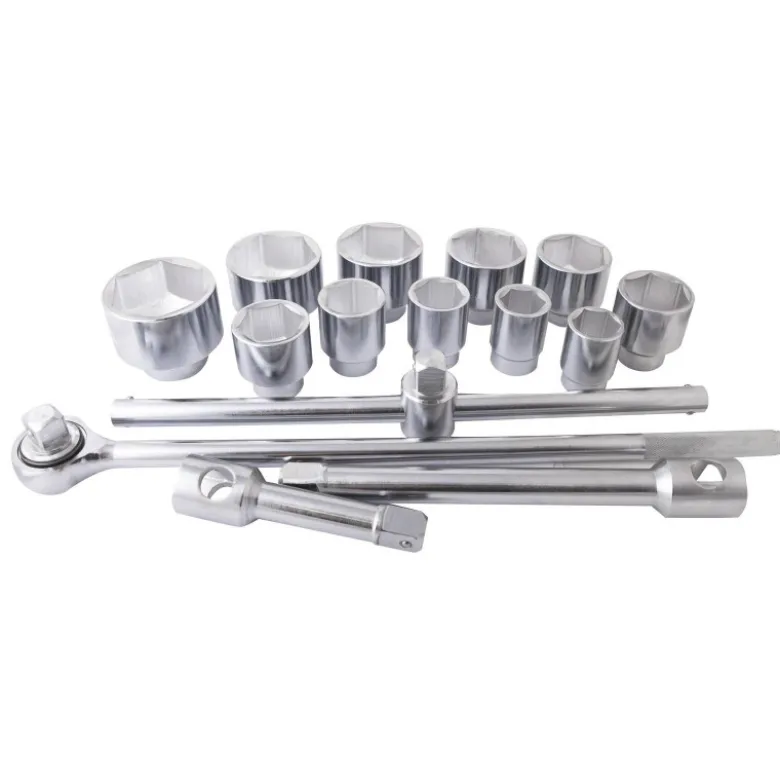 Coffret cliquet+douilles 6 pans 1" 36-80mm (15 pcs) CLAS OM 2354BL