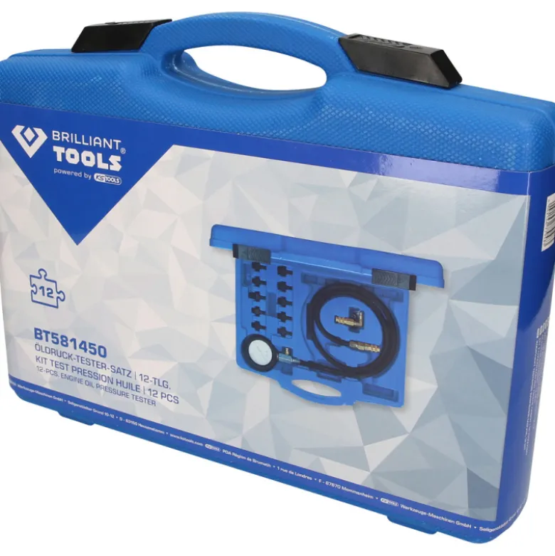 Coffret de contrôle de pression d'huile 12pcs BRILLIANT TOOLS - BT581450