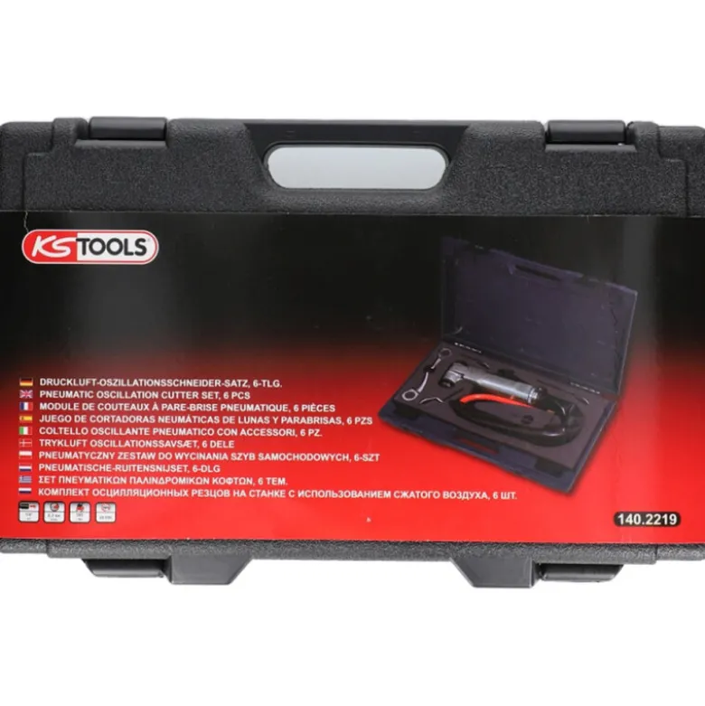 Coffret de couteau à pare brise pneumatique 6 pièces KS TOOLS 140.2219