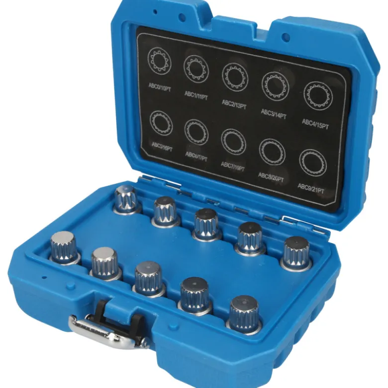 Coffret de démontage d'écrous antivols VW 10pcs BRILLIANT TOOLS - BT691310