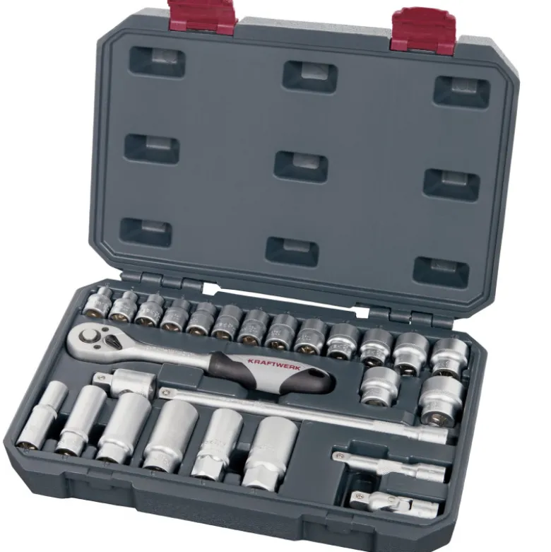 Coffret de douilles Basic Line 3/8", 26 pièces KRAFTWERK 204.102.100