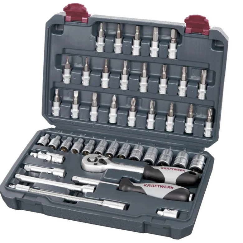 Coffret de douilles Basic line, 1/4", 42 pièces KRAFTWERK 204.101.000