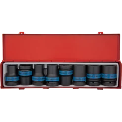 Coffret De Douilles 1" Choc Fine 8 Pièces King Tony - 8408MP