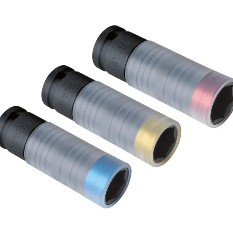 Coffret de 3 douilles à chocs 1/2" slim power pour jantes alu. KS TOOLS 515.0990