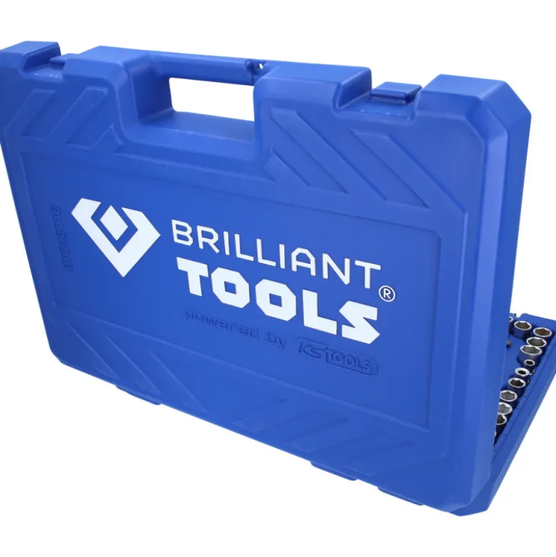 Coffret de douilles cliquets et clés mixtes 206pcs BRILLIANT TOOLS - BT023216