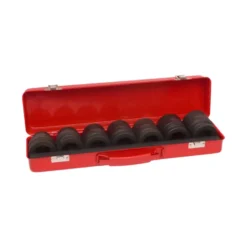 Coffret de douilles courtes à chocs 1" - 24 à 38 mm - 7 pcs Airoutil - DC1007