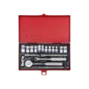 Coffret De Douilles Et Accessoires 1/4" 6 Pans 12 Pièces King Tony - 2518MR01