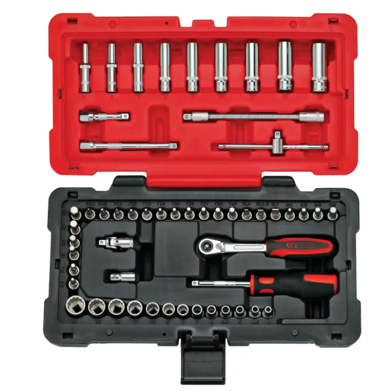 Coffret de douilles et accessoires 12 pans 1/4" 54 pièces KS TOOLS 922.0655