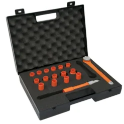 Coffret de Douilles et Accessoires 3/8'' Isolés 1000V 8 à 23 mm 17pcs KS Tools - 112.3817