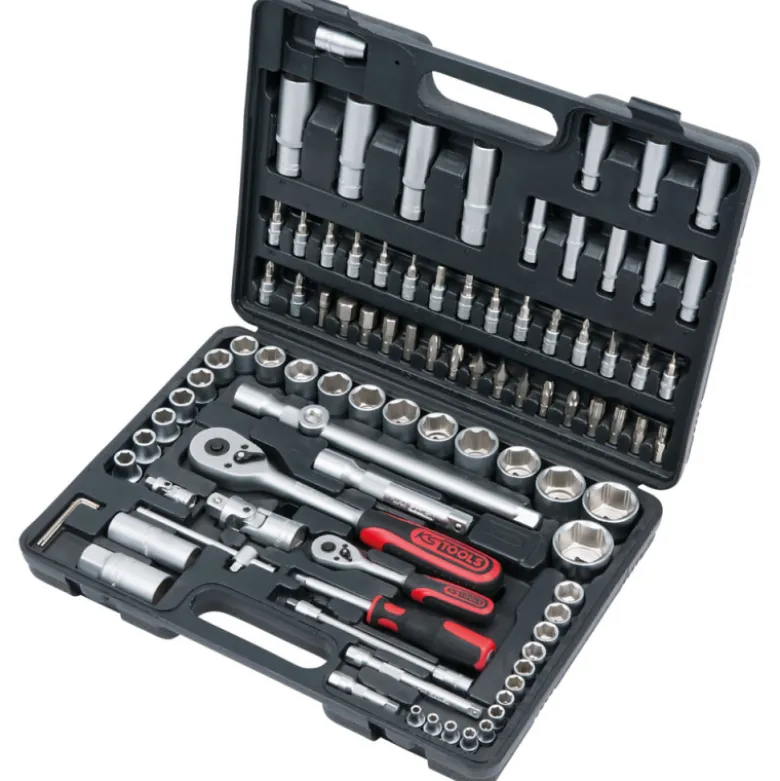 Coffret de douilles et accessoires 1/4" et 1/2", 94 pièces KS TOOLS - 911.0694