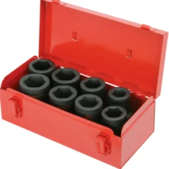 Coffret de 8 douilles Longues à chocs 1’’ KS TOOLS 515.0308