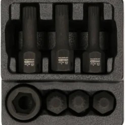 Coffret de douilles mâles à chocs XZN 3/4" KS TOOLS 515.1160
